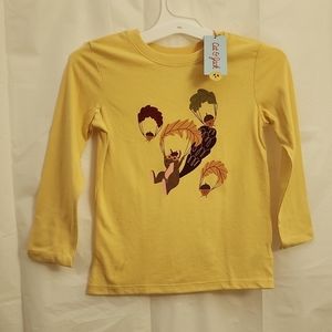Cat & JACK Light Mustard Toddler Long sleave shirt NEW WITH TAGS!